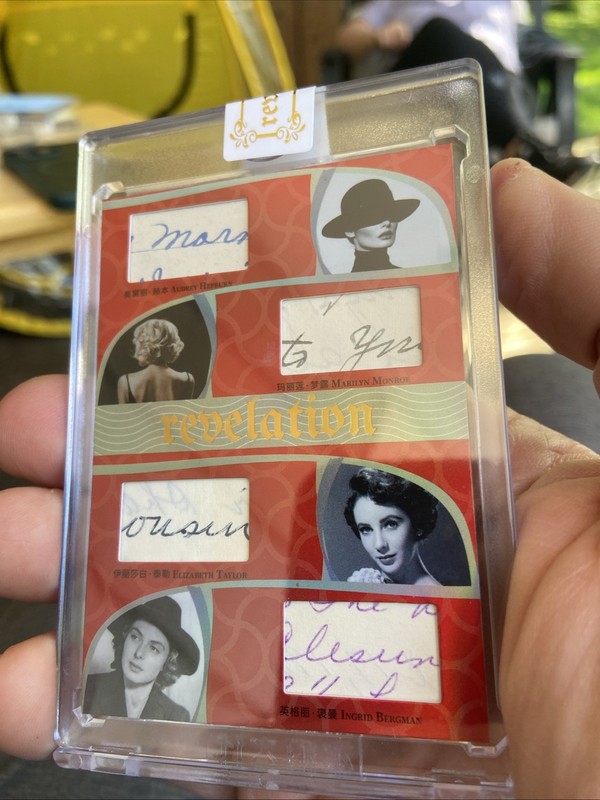 2025 Eternal Revelation History Hepburn/Monroe/Taylor/Bergman Quad Written. Z20