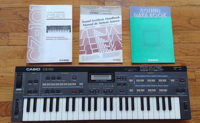 Casio CZ-101 Digital Synthesizer w/Manuals No AC Adaptor