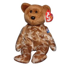 Ty Beanie Baby Hero australia - MWMT Bear Country Exclusive 2003 Military
