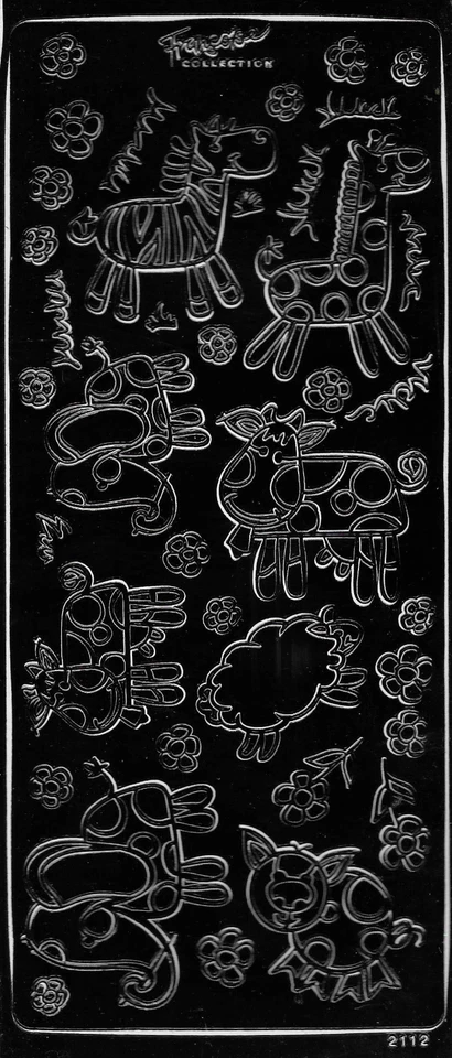 Jungle Peel Off Sticker Sheet x2 for Cardmaking, Scrapbooking & Crafts - Image 1 of 1