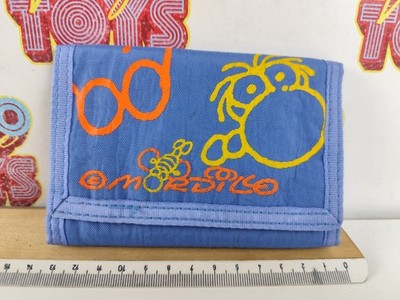 VINTAGE 1994 SOFT NEW BLUE 13CM ZIP PULL BITE WALLET