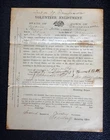 1863 Civil War Volunteer Enlistment Document 2nd Maine Cavalry Reg Thomas Pottle