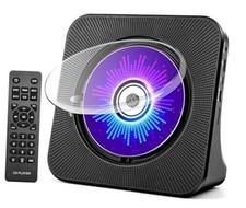 Desktop CD Player with Speakers, CD Players for Home, Portable CD Player Black