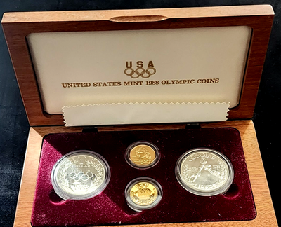 U.S. Gold Commemorative Coins 1988 4-Coin Olympic Set | eBay