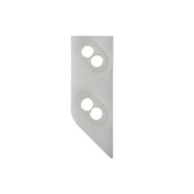 Weathershield Visions 2000 LH Multipoint Lock Keeper 1-3/4'' x 5/8'' White