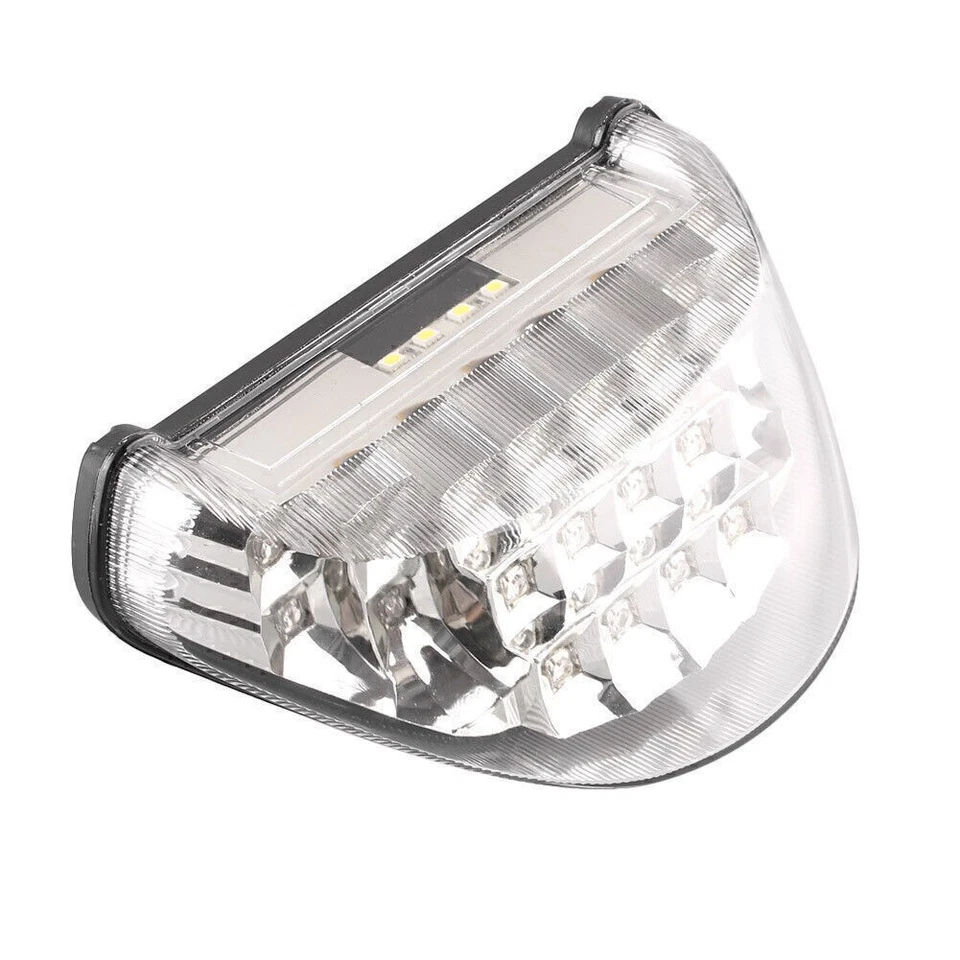 Luz trasera LED luz de giro de freno compatible con Kawasaki Ninja ZX12R 2000-2005 transparente Foto 3 de 4