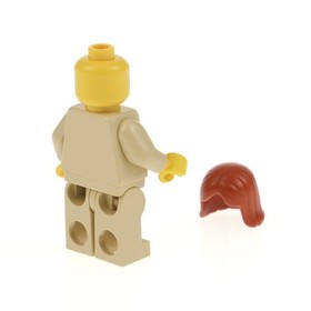 1X Lego Minifigure Star Wars Obi-Wan Kenobi Young Headset Hair 7143 SW0055