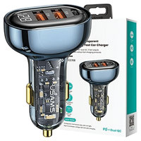 Usams AutoladegerÄT 2Xusb 1Xusb-C 125W FÜR Handys USB-C-ANSCHLUSS