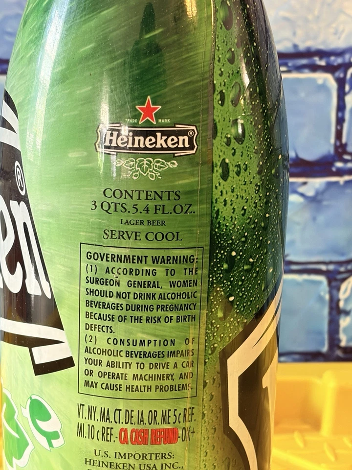 Специальное дополнение Heineken 3Qt винтажные коллекционные бутылки 19» высокий цена за один - Изображение 4 из 4