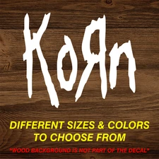 Korn Car Truck Vinyl Decal Sticker Rock Heavy Metal Toolbox