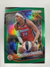 2025 Panini Prizm WNBA #94 Aaliyah Edwards Green Prizms