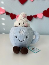 100% Authentic Jellycat Amuseables Hot Chocolate with Marshmallow New with tags