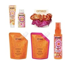 New Amika Hair Care 6 Piece Gift Set Travel Size