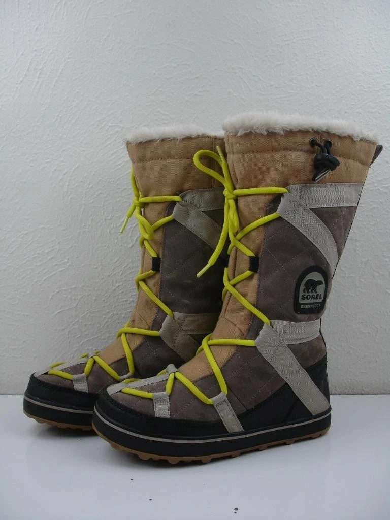 Women's sz 7 M SOREL Glacy Explorer Snow Boots Insulated Waterproof Winter Tall