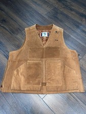 Vintage Spike Lee 40 Acres And A Mule Suede Leather Vest Circa 1990s Tupac Sz. M