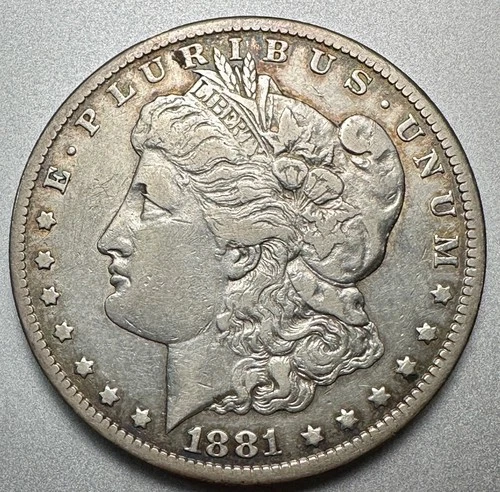 1881-CC   MORGAN DOLLAR   VF/XF  DETAILS  KEY DATE  #1559