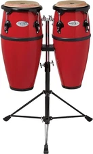 Toca Synergy Fiberglass Jr Child's Conga Drum Set for Kids - Red