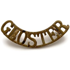 Original Gloucestershire Regiment (Gloster) Shoulder Title Badge - Genuine