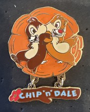 Disney Pin Japan Chip & Dale JDS Autumn Spinner Dangle LE 2800