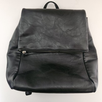 I.N.C Faux Vegan Minimalist Sleek Urban Explorer Convertible Gold Tone Backpack
