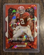 2021 Panini Prizm Draft Picks All-American Red Ice Patrick Surtain II #199 11qd