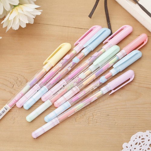 1pc Highlighter Pastels Colorful Ink Rainbow Color Pens G Color Pen -US L5A7