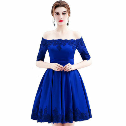 NEU Abend formelles Party Ballkleid Abschlussball Brautjungfer kurzes Showkleid MYF 9 Farben - Bild 17 von 22