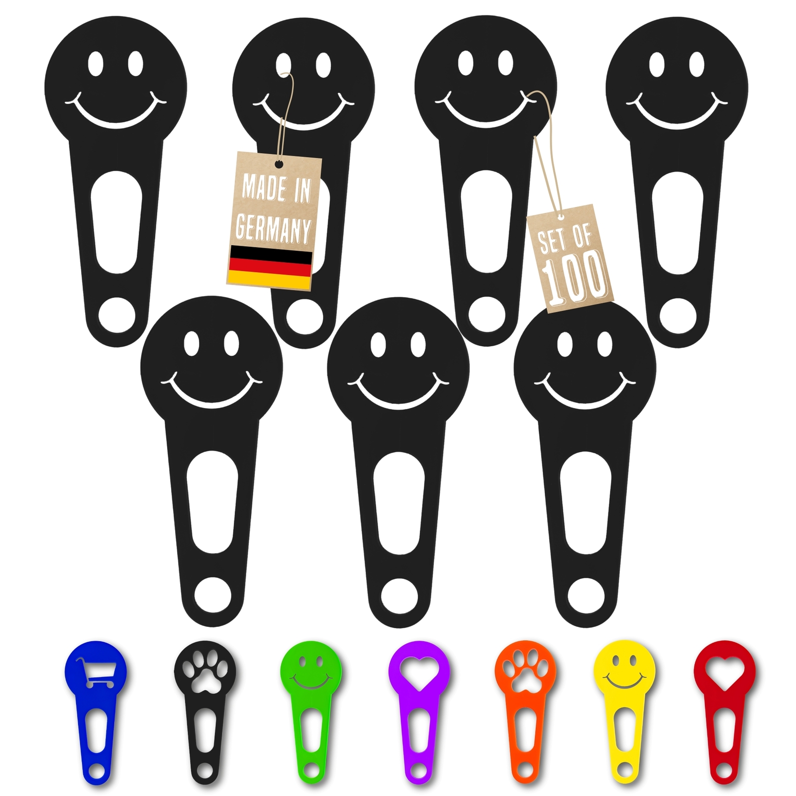 Einkaufswagenchip sofort abziehbar Wagen-Entriegler Schlüsselanhänger Wagenlöser