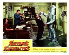 SATANS SATELLITES 1958 # 2 ROBOTS ZOMBIES 11 x 14 POSTER TRUCOLOR LOBBY CARD
