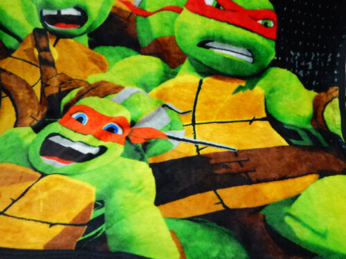 MANTA POLAR TORTUGAS NINJA MUTANTES ADOLESCENTES NICKELODEON 47"x42" SUAVE USADA EN EXCELENTE ESTADO - Imagen 3 de 12