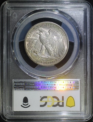 1916 P Walking Liberty Silver Half Dollar PCGS MS63 Choice BU First Year Coin - Picture 2 of 2