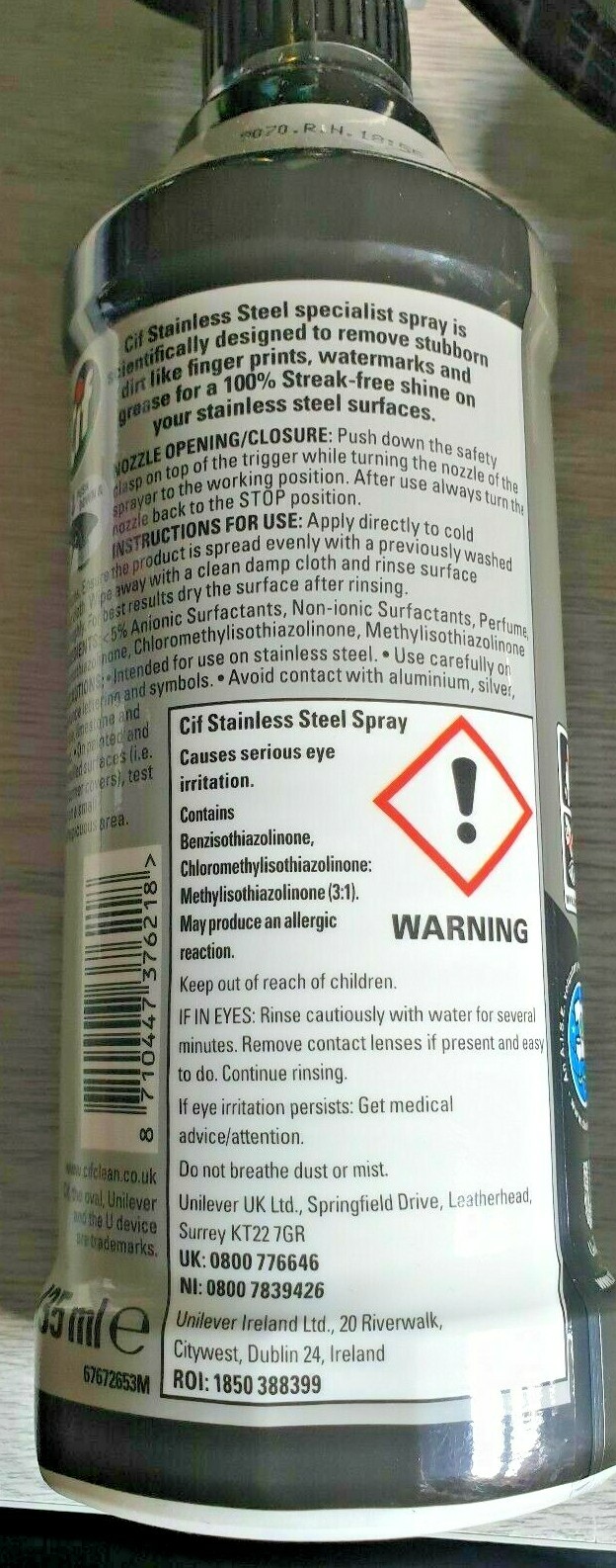 🔥 CIF STAINLESS STEEL CLEANER MRS HINCH PERFECT FINISH GREAT PRICE eBay