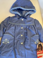 VTG Toddler 2T Weather Tamer Retro Winter Jacket NOS Blue W/Tags Faux Fur