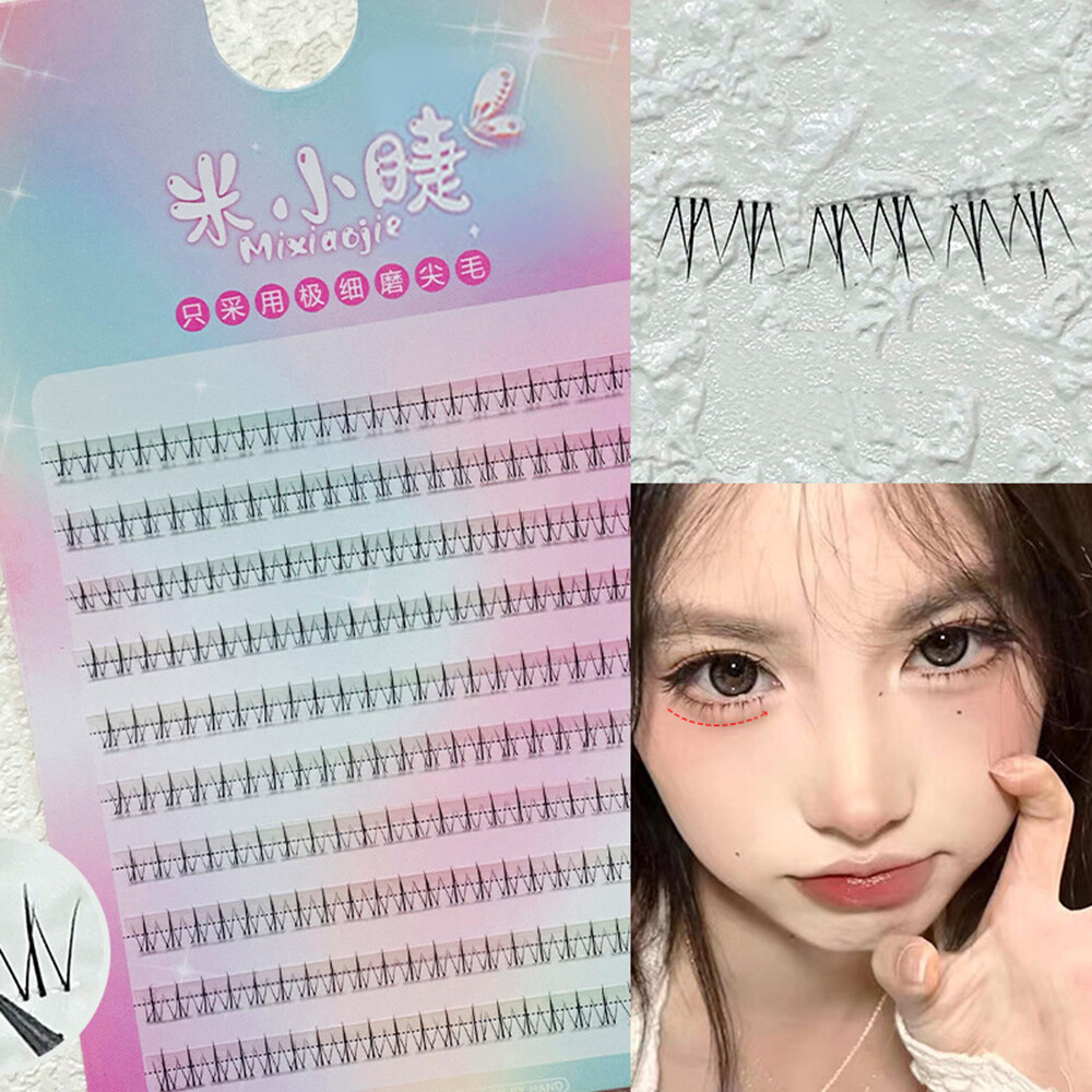 FILA 10 Righe Sotto Ciglia Grande Capacità Ciglia a Grappolo Aspetto Naturale Ciglia Fondo