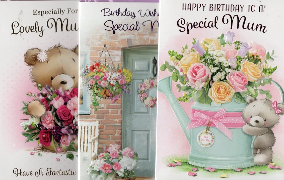 Mum Mummy Birthday Card Choice Cute And Traditional Designs Lovely Verses 7"x5"