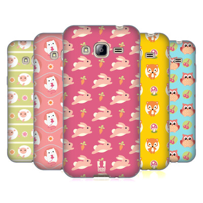 HEAD CASE DESIGNS CUTE ANIMAL SOFT GEL-SCHUTZHÜLLE & TAPETEN FÜR SAMSUNG HANDYS 3