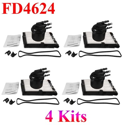 4X FD4625 Fuel Filter FD4624 For F250 F350 F450 Super Duty 6.7 Powerstroke 17-22