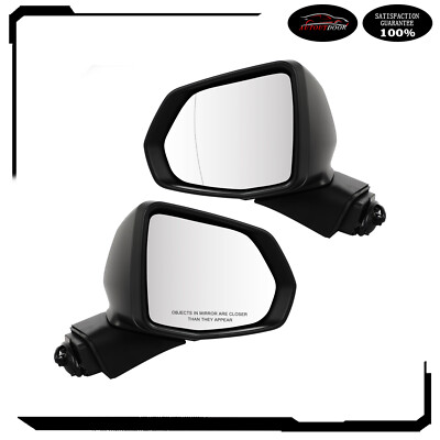 Manual Fold Mirrors Left + Right Side Pair Set PTM Fits 2019-2021 Chevry Blazer
