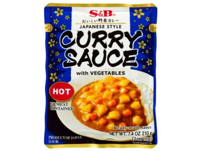 S&B Japanese Curry Sauce vegetable Hot 210 g Exotische Pikante Würzige Aromen