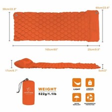 Ultralight Inflatable Sleeping Pad Mat Air Mattress Camping,Travel, Backpacking.