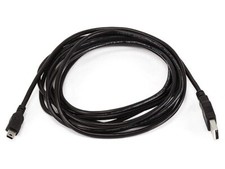 10-Feet USB A to mini-B 5pin 28/28AWG Cable Male 103897 Black