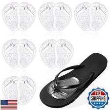 6 Pairs Gel Pads for Thong Sandals Toe Protectors Metatarsal Forefoot Cushion