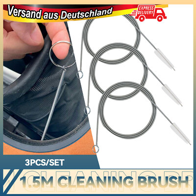 3X Flexible Auto Drain Bagger Schiebedach Reinigung Peeling Bürste Werkzeug 1.5m