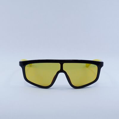 New GUCCI GG1736S 004 Black/Yellow/Yellow with GG Pattern Mirror