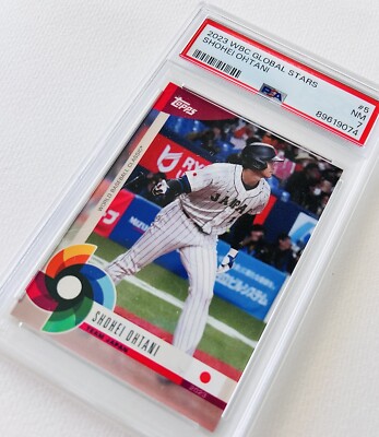 2023 Topps World Baseball Classic Shohei Ohtani #5 WBC PSA 7