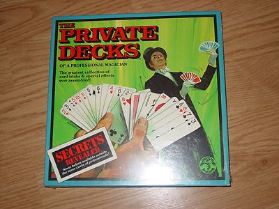 Vintage 1974 The Private Decks of a Professional Magician tricks cards magic 