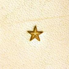 Craft Sha Leathercraft Tool 4x4mm Z610 Small Textured Star Custom Leather Stamp