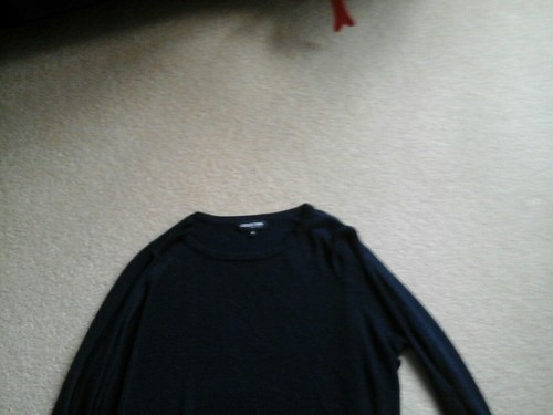Ladies jumper, size 18 pre owned, Dark Blue. Slit sleeve's, Evening.Lightweight. - Picture 4 of 4