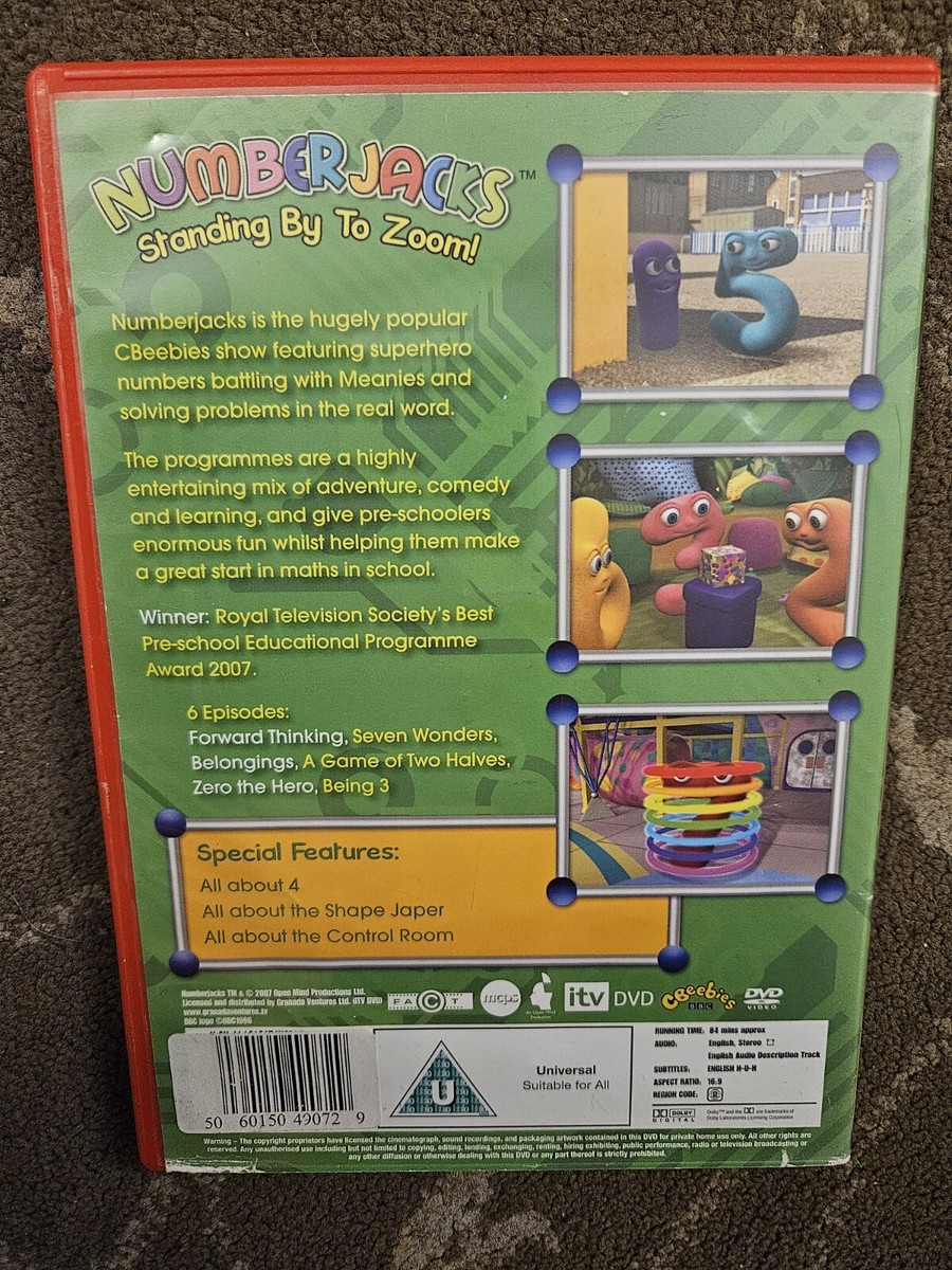NUMBERJACKS STANDING BY TO ZOOM DVD INCLUDES XMAS AUDIO CD