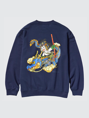 UNIQLO UT Dragon Ball DAIMA Sweatshirts Akira Toriyama Unisex Navy